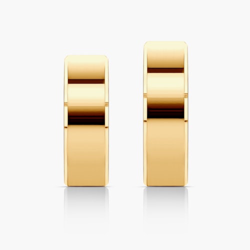 Obrączki ślubne: złote, z fazą, 6 mm